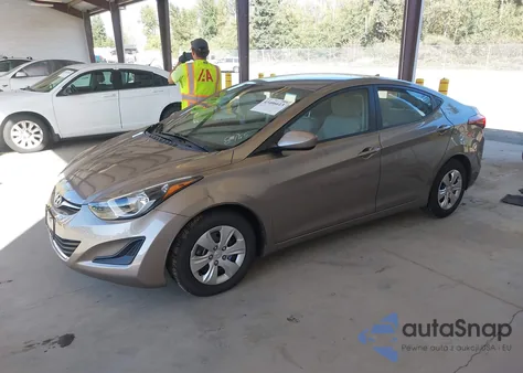 2016 Hyundai Elantra Se из США, поврежденный, VIN 5NPDH4AE4GH718465